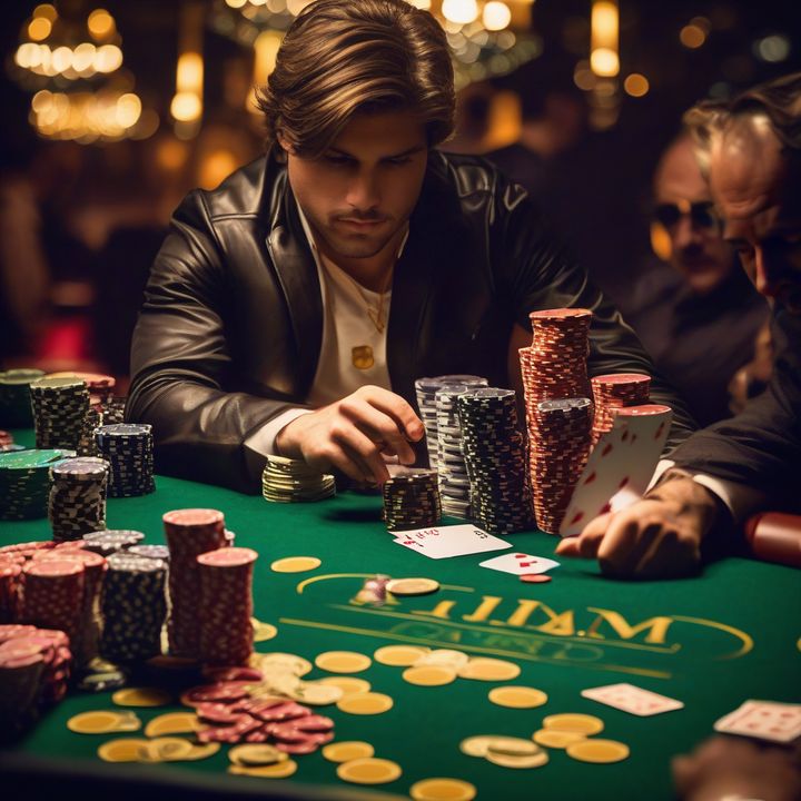 Poker players LUKAKU and Giselle54 compete at a high-stakes table.